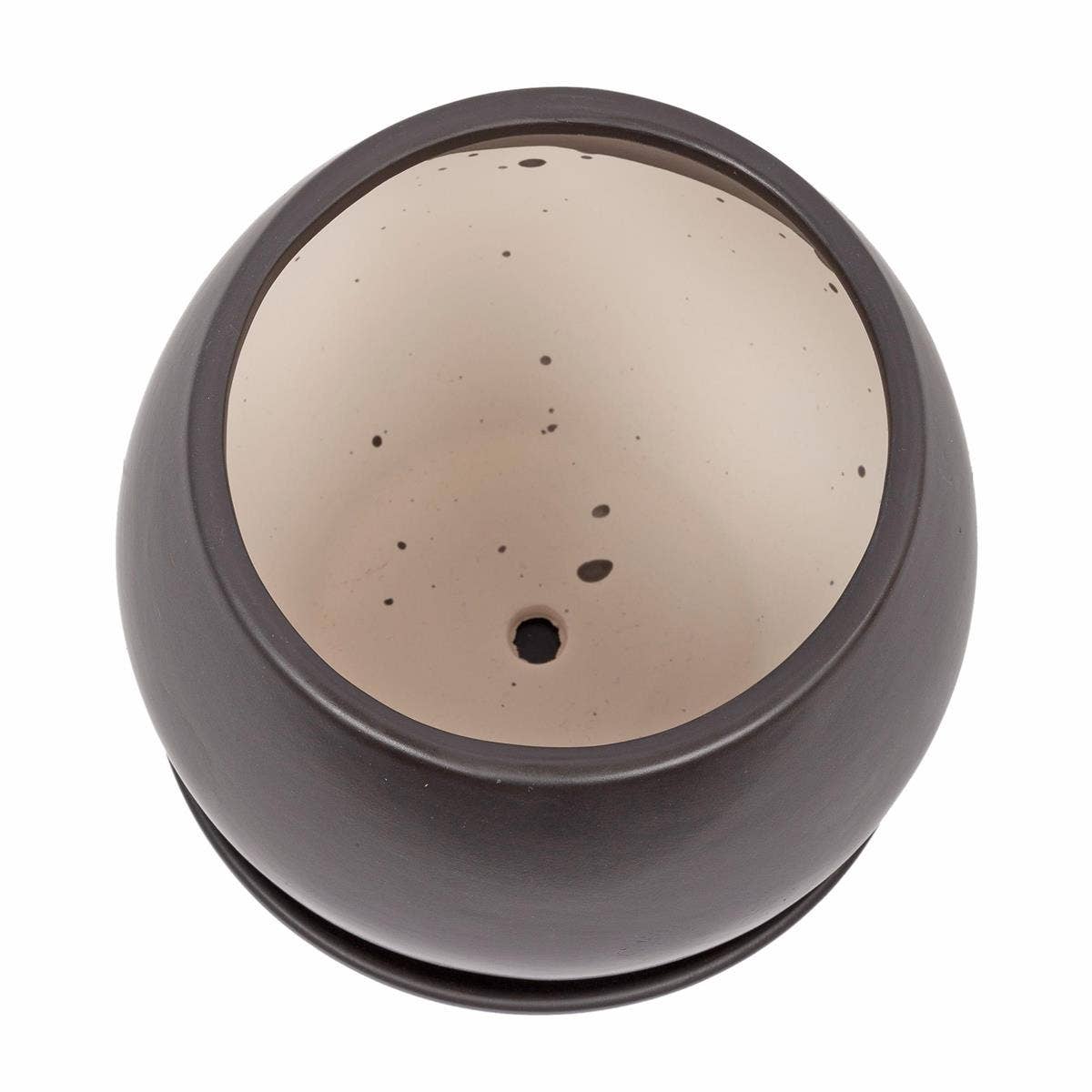 Truu Design Matte Ceramic Planter 6"D: White