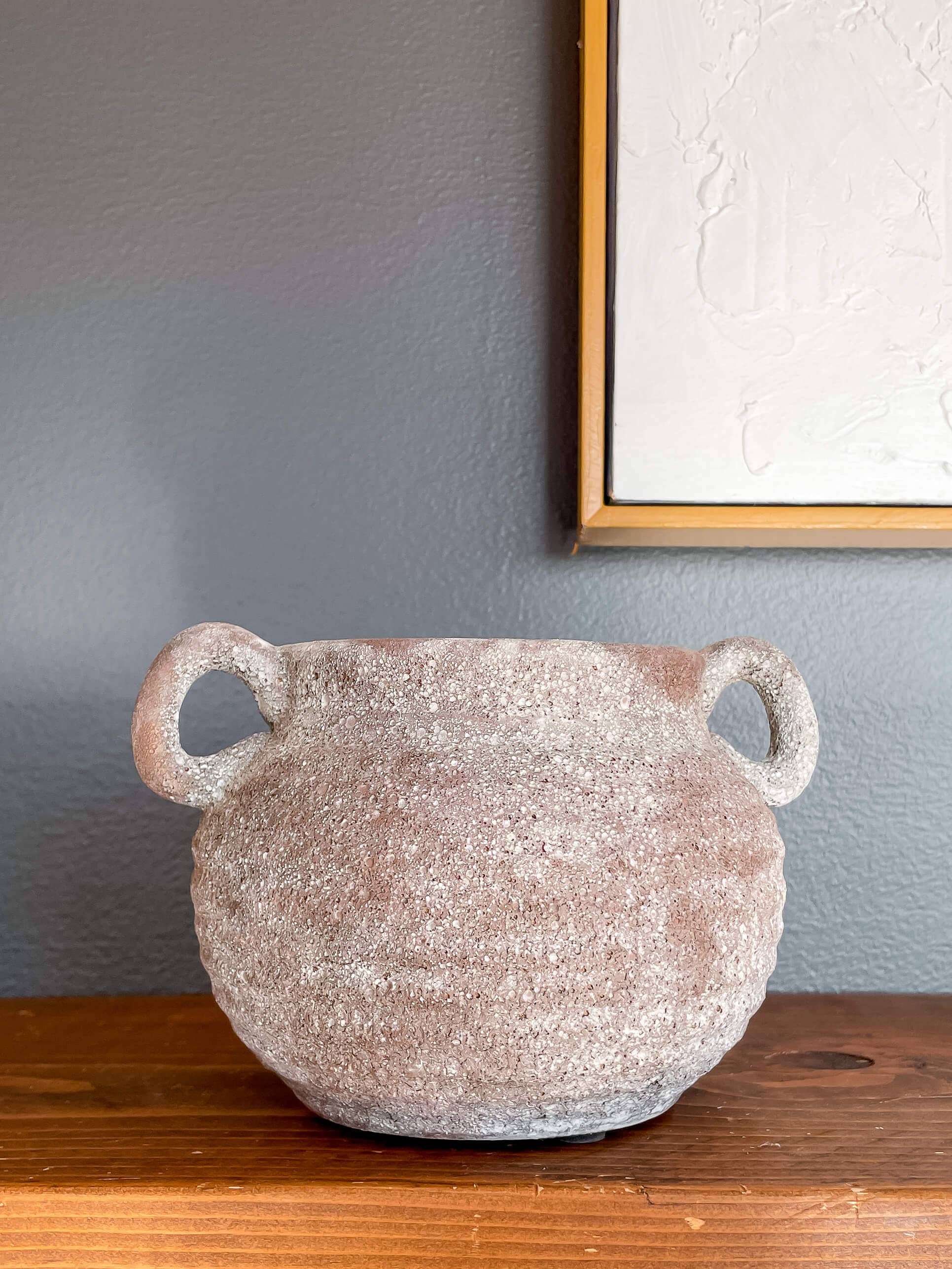 Siena Rustic Vintage-Style Ceramic Vase: Medium