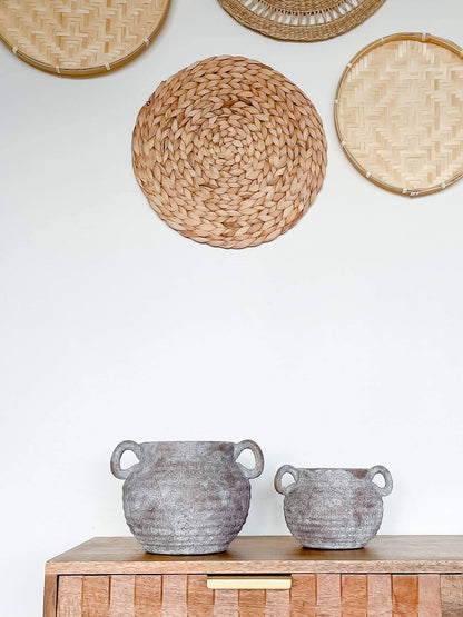 Siena Rustic Vintage-Style Ceramic Vase: Medium