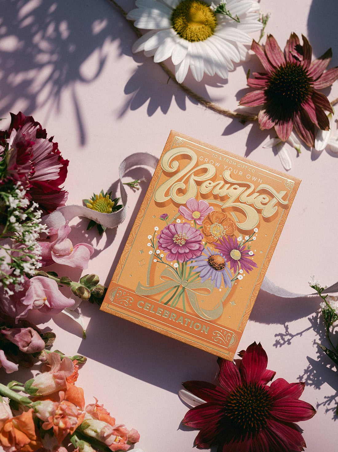Seed Packet - Bouquet Flowers (Celebrate) - Gold Foil