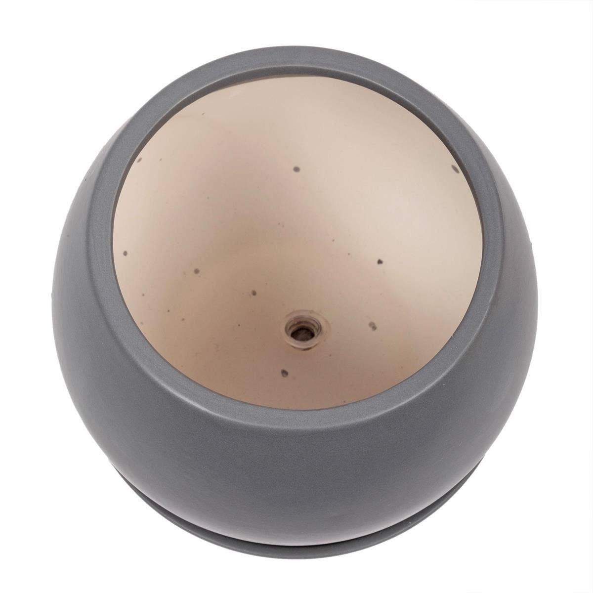 Truu Design Matte Ceramic Planter 6"D: White