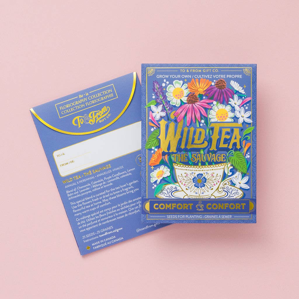 Seed Packet - Wild Tea Flowers (Comfort) - Gold Foil