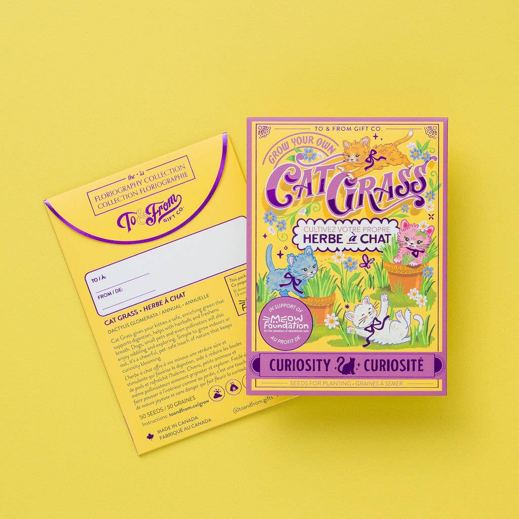 Seed Packet - Cat Grass (Curiosity) - Purple Foil