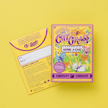 Seed Packet - Cat Grass (Curiosity) - Purple Foil