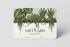gift card with houseplants in the image