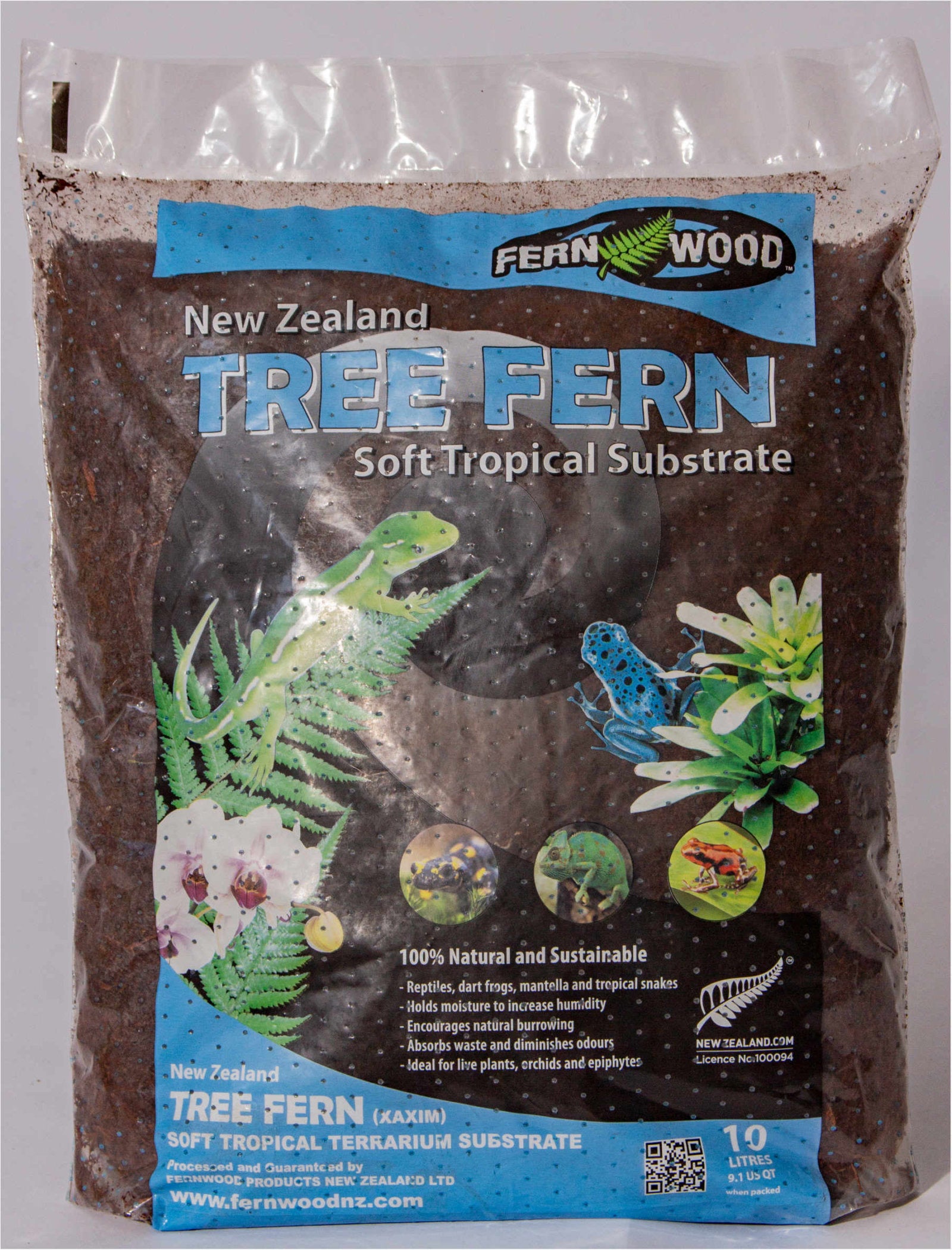 Terrarium Substrate 10 Litre Bag - Tree Fern New Zealand