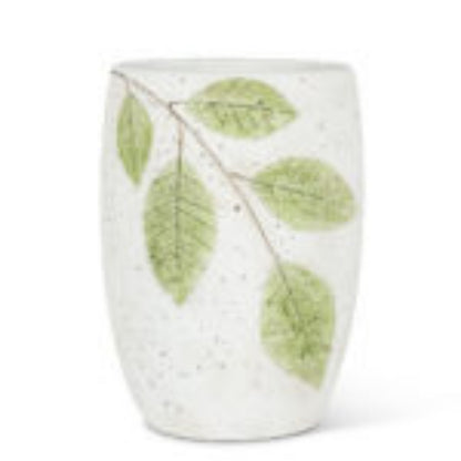 Tall Green Leaf Vase-8&quot;H