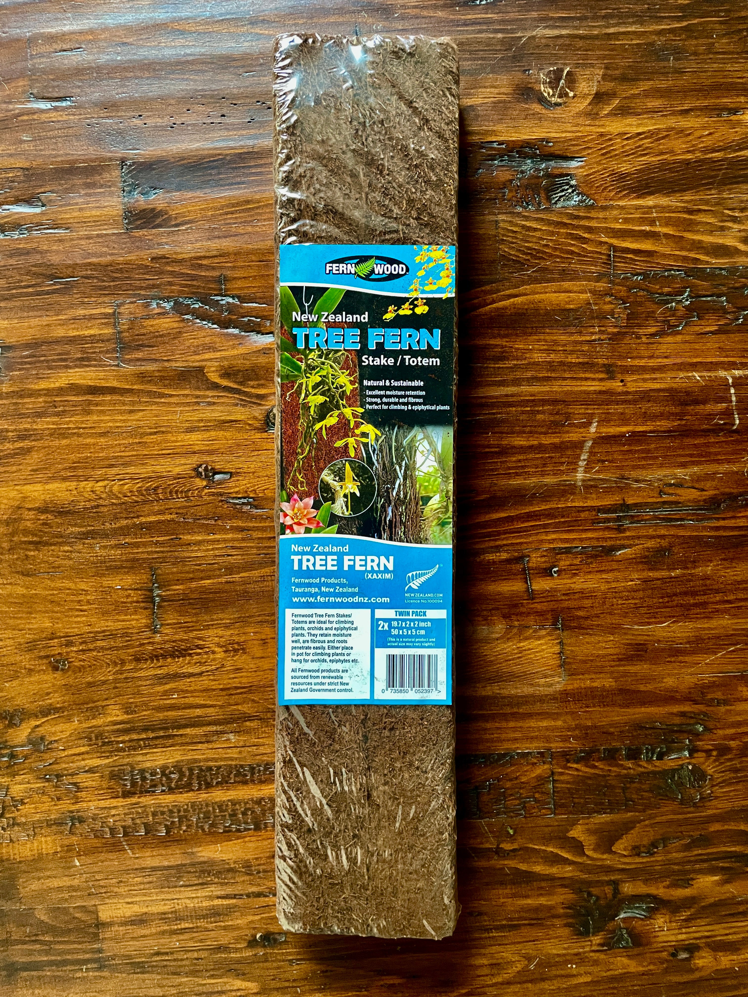 Tree Fern Stake/Totem - New Zealand 19.7 x 2 x 2 Inch